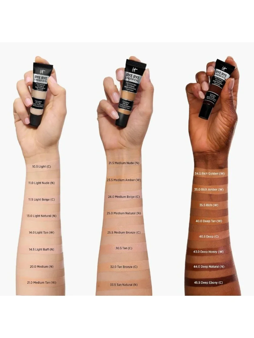 Full Coverage Anti-Aging Concealer for Dark Circles & Blemishes - Bye Bye Under